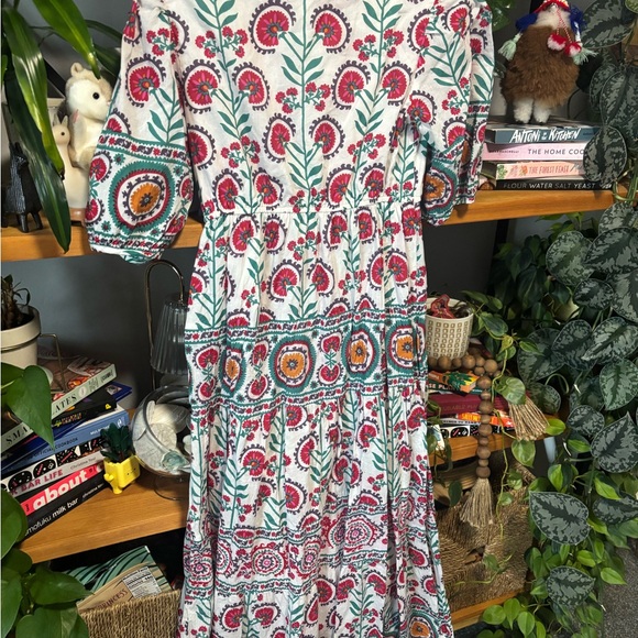 Derhy Colorful Bohemian Maxi Dress | Small - Picture 6 of 6